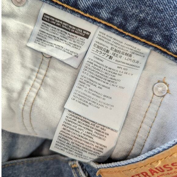 Levi Strauss 550 Medium Stonewash Relaxed Fit Jeans W46 L29 - Picture 8 of 9